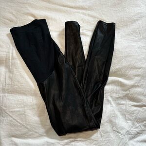 Spanx Faux Leather Maternity leggings